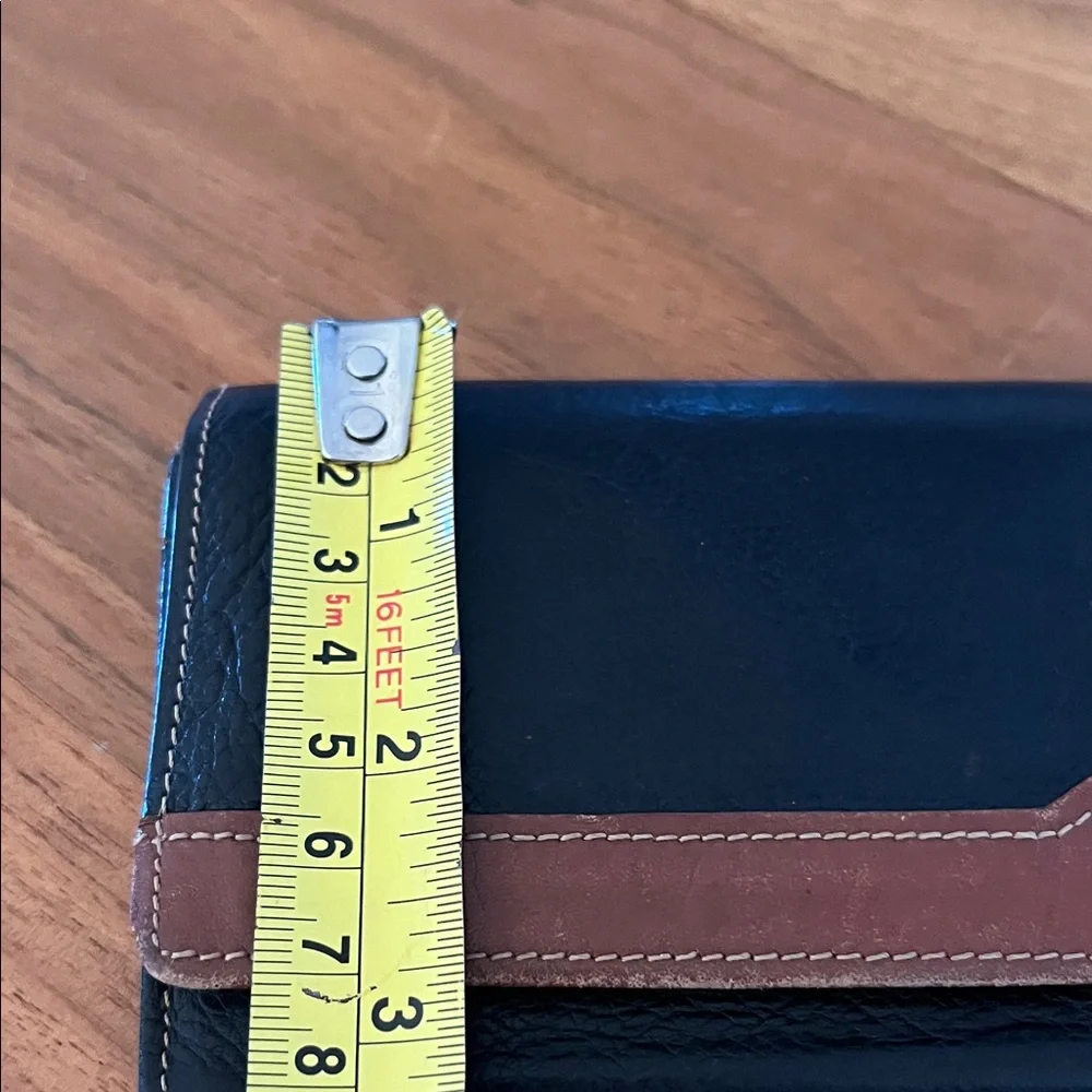 Dior Black and Brown Leather Wallet